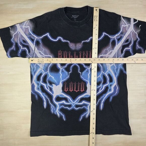Rolling Loud Shirt‎ Mens Large Black Blue Lightning Graphic Tee Music Festival - Picture 2 of 7